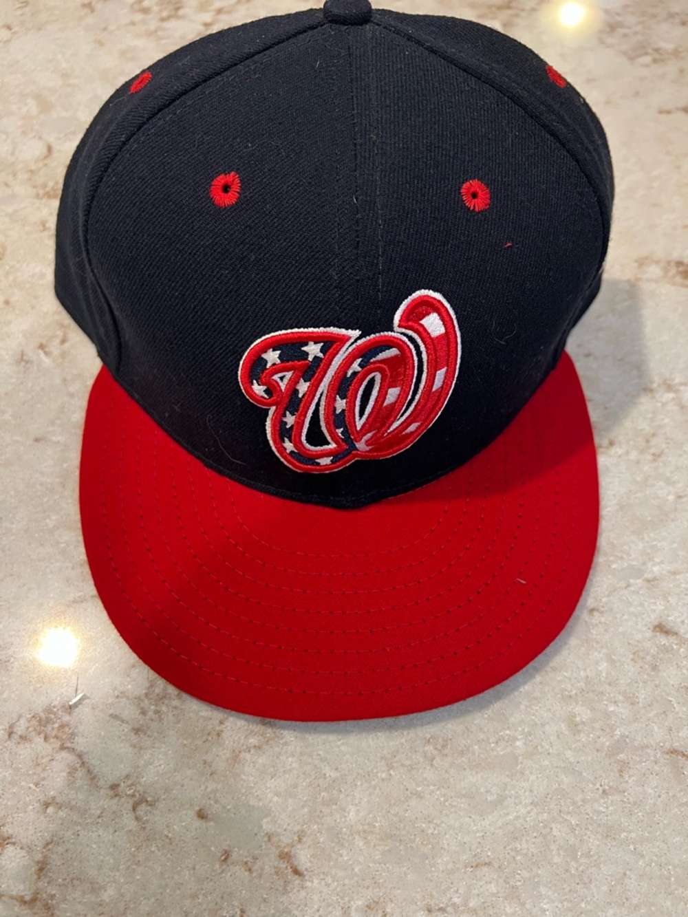 New Era Navy & Red 59FIFTY Fitted Cap